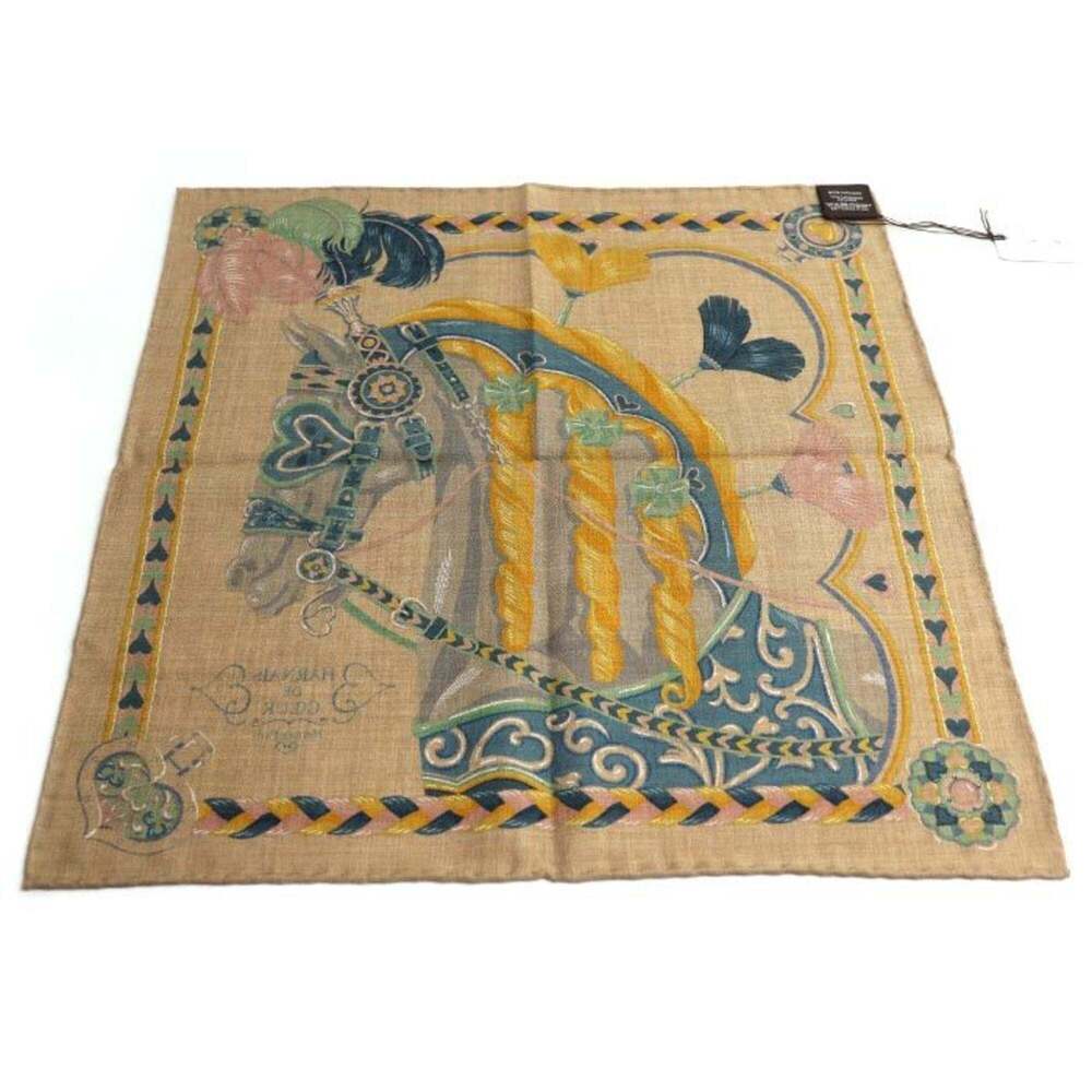 HERMES Authentic Green Scarf - Picture 2 of 5